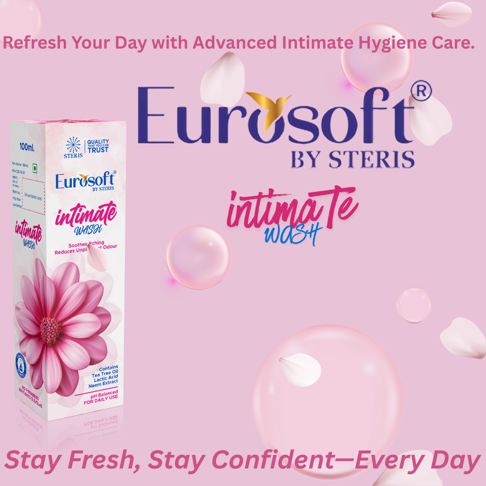 Best Intimate Wash for Women in India: Eurosoft Intimate Wash by Steris for Freshness & pH Balance