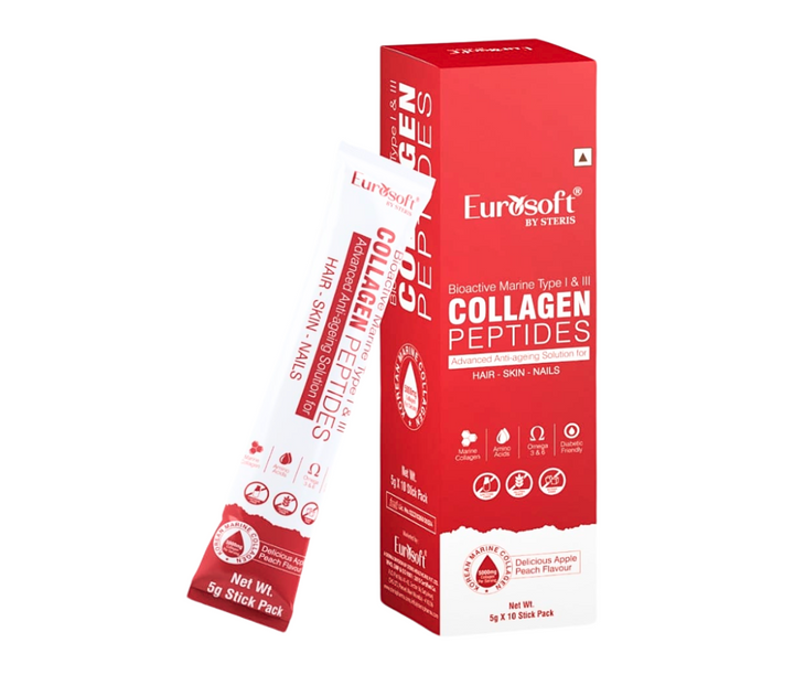 Collagen Peptides : Premium Marine Collagen Peptides, Amino Acids, and Omega 3, 6