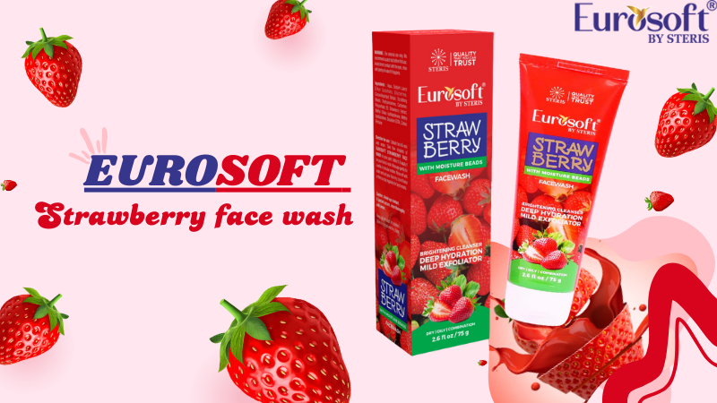 EUROSOFT STRAWBERRY FACE WASH : Best Strawberry Face Wash for Deep Cleansing & Skin Brightening