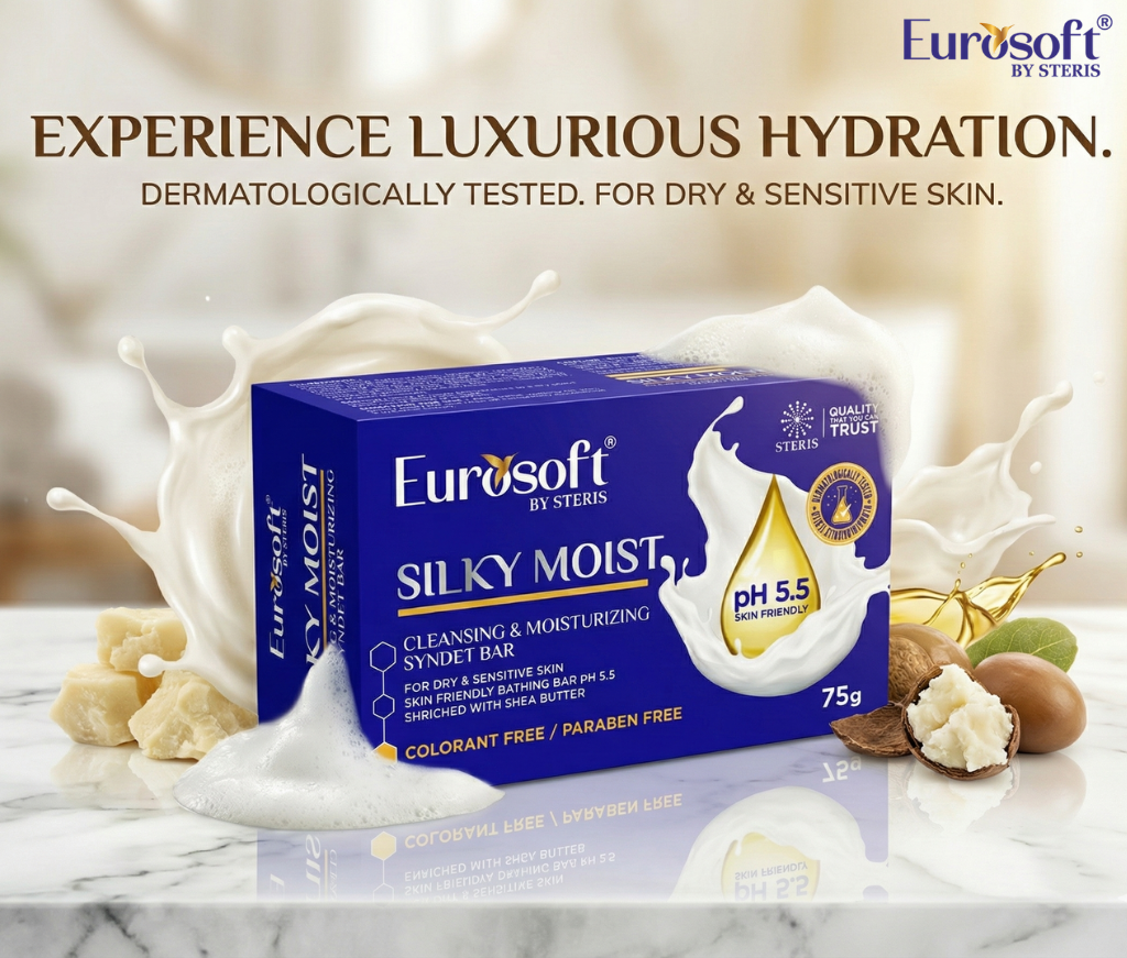 Buy Moisturizing Soap For Winter :Eurosoft Silky Moist Syndet Bar