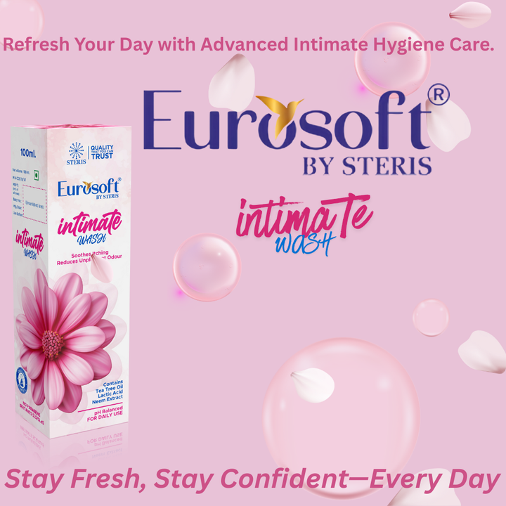 Best Intimate Wash for Women in India: Eurosoft Intimate Wash by Steris for Freshness & pH Balance