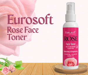 best toner for face in India : EUROSOFT ROSE FACE TONER