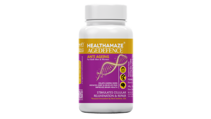 HEALTHAMAZE AGEDEFENCE Tabs: A Potential Life-Extending Compound Formulation with Alpha-Ketoglutarate