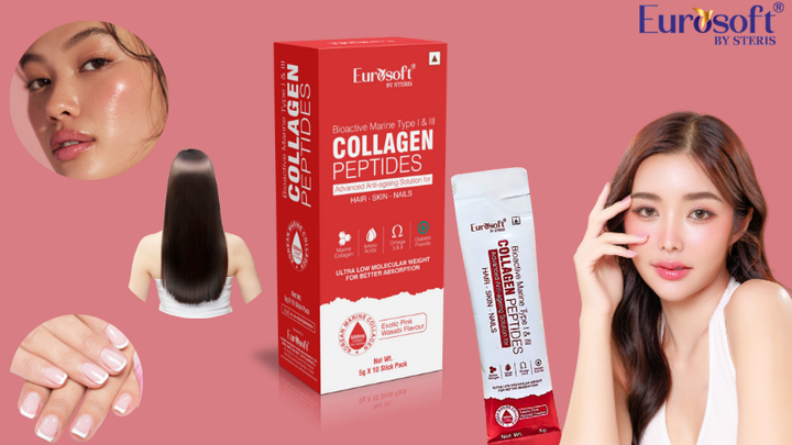 Best collagen peptides supplements for hair, skin, and nails in India by EUROSOFT