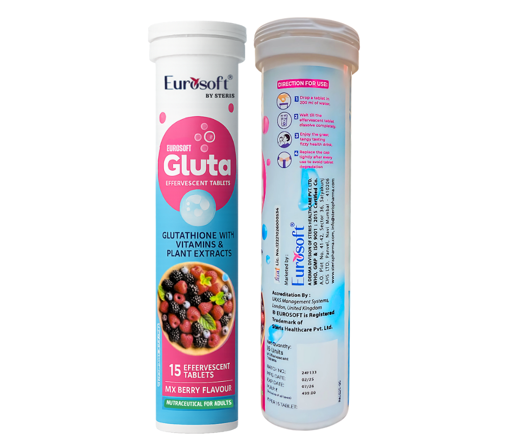 EUROSOFT GLUTA EFFERVESCENT TABLETS