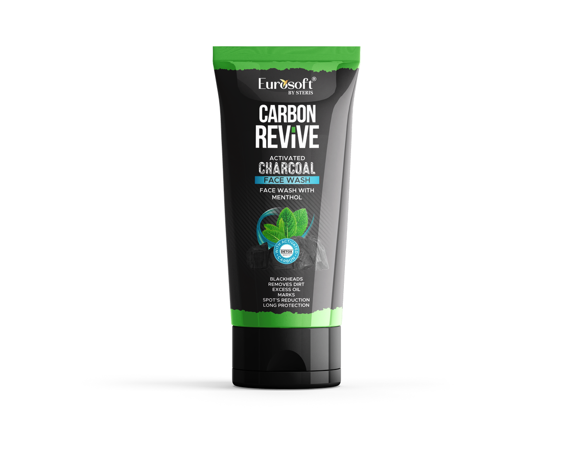 charcoal face wash | EUROSOFT CARBON REVIVE  activated charcoal toothpaste